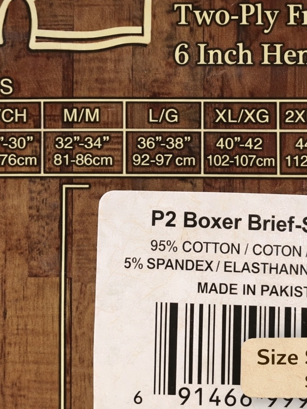 Mossy Oak Camo Boxer Briefs 2 Pack Small NWT - Picture 4 of 4